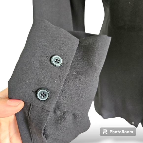 CUE | black women's blouse | Size 8 - Picture 3 of 8